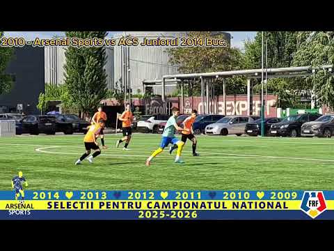 Arsenal Sports vs ACS Juniorul 2014, Grupa 2010, mai 2025
