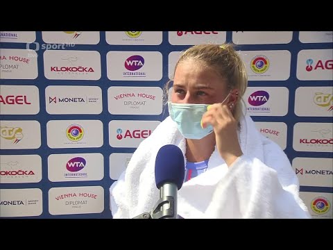 Marta Kostyuk after beating Storm Sanders 6-0 6-0