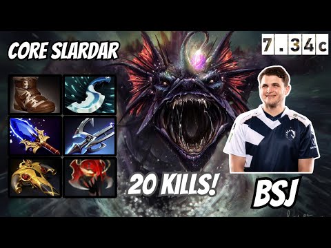 BSJ Slardar 20 kills - Dota 2 Pro Immortal Slardar Gameplay 7.34c