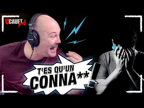 CAUET PETE UN CÂBLE ET INSULTE UN MEC PENDANT UN CANULAR