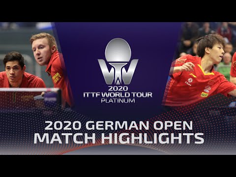 Martin Allegro/Florent Lambiet vs Ma Long/Lin Gaoyuan | 2020 ITTF German Open Highlights (1/4)