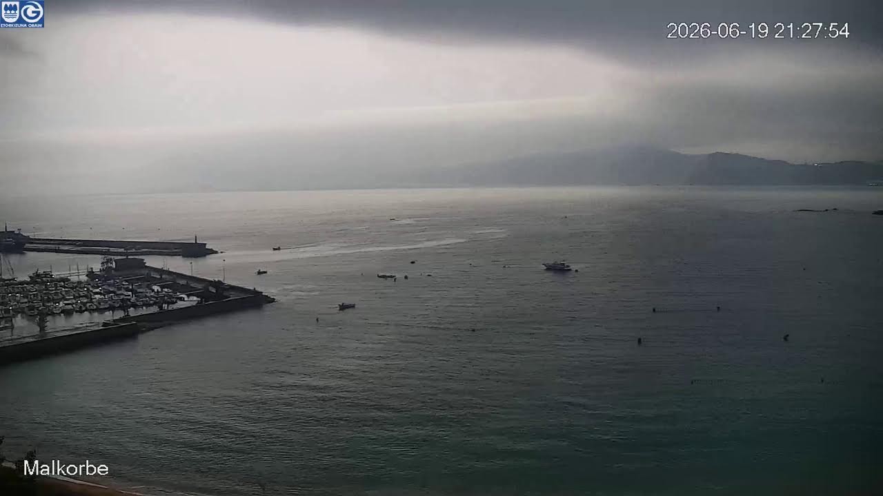 Live webcam view of Malkorbe Beach, Getaria