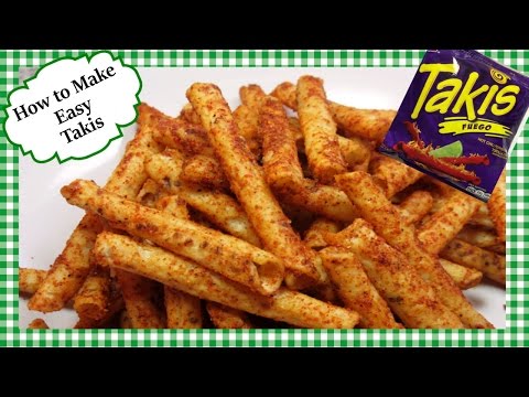 How To Make TAKIS Fuego ~ Takis SPICY Rolled Tortilla Chip Snack Recipe Video
