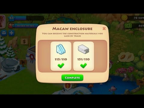 Township Opening Zoo Macaw Enclosure | Township gameplay Level 63
