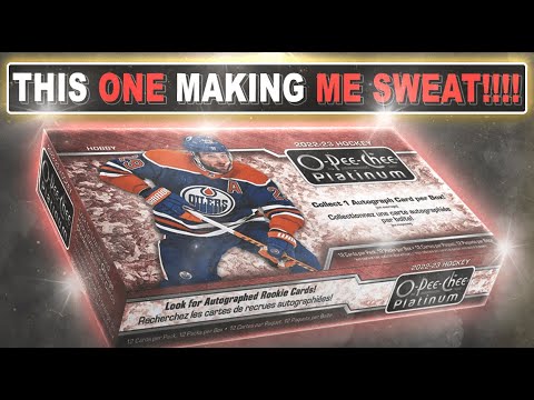 THIS ONE MAKING ME SWEAT!!!!! - 22/23 Upper Deck O-Pee Chee Platinum Hobby Box - Hockey Card Break
