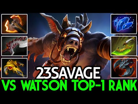 23SAVAGE [Ursa] Aggressive Monster VS WATSON Top-1 Rank Dota  2