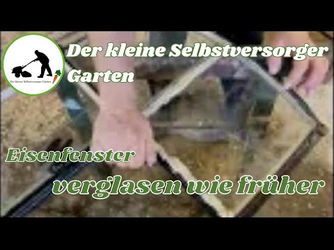 Eisenfenster verglasen wie früher