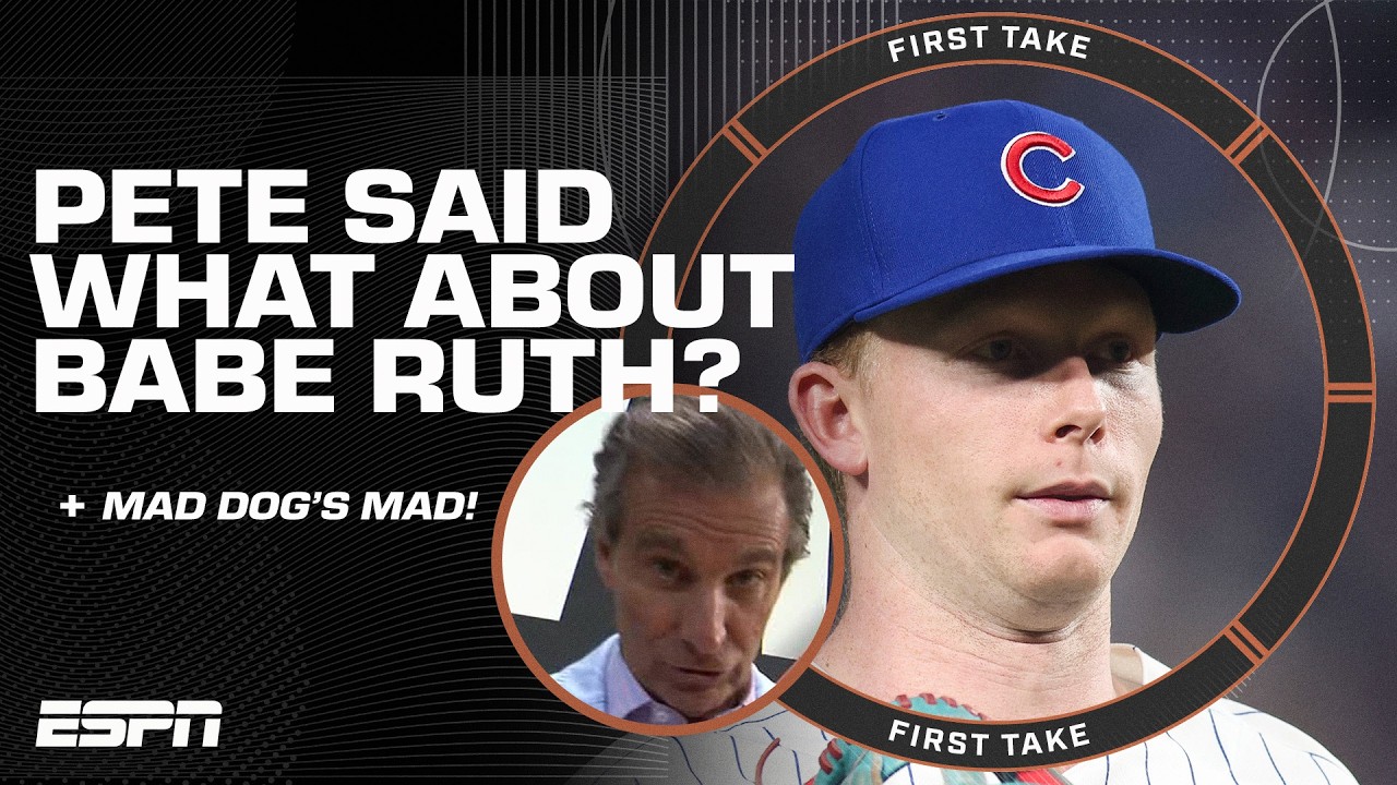 Mad Dog IS MAD about Pete Crow-Armstong’s comments on Babe Ruth 😡 | First Take