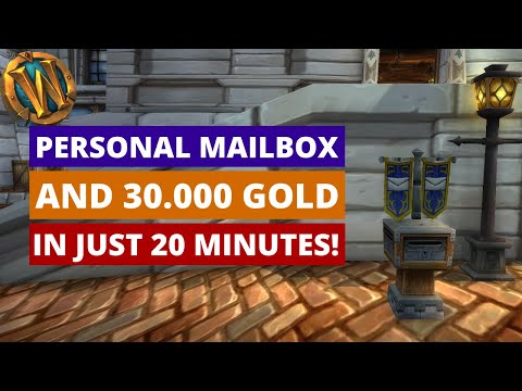 30.000 gold and personal mailbox in just 20 minutes | WoW gold farm, gold farming guide