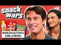 Masters Of The Universe S Nicholas Galitzine Camilla Mendes Try UK Vs US Food Snack Wars