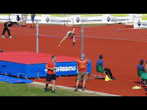 Georgios Farmakis (GRE) 173 cm M50 Straddle Technique High Jump 4K EMAC Venice 2019