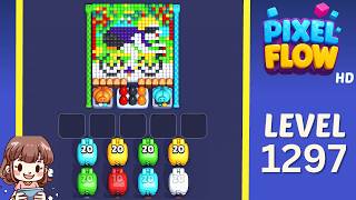 Pixel Flow Level 1297 Solution Walkthrough
