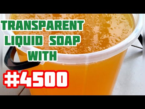 How To Make Perfect Transparent Liquid soap/ 15 liters