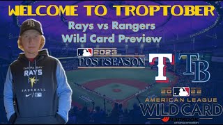 Rays vs Rangers WILD CARD PREVIEW | Rays Fan Reacts | 2023 MLB Postseason