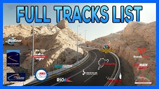 Forza Motorsport 7 FULL TRACKS LIST