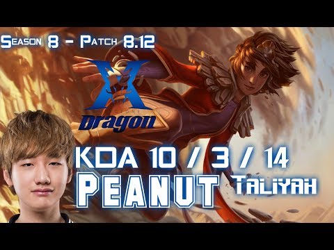 KZ Peanut TALIYAH vs GRAVES Jungle - Patch 8.12 KR Ranked