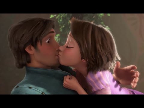 "RAPUNZEL KISS" Scene | Tangled (2010) - Cartoon CLIP HD [720p]
