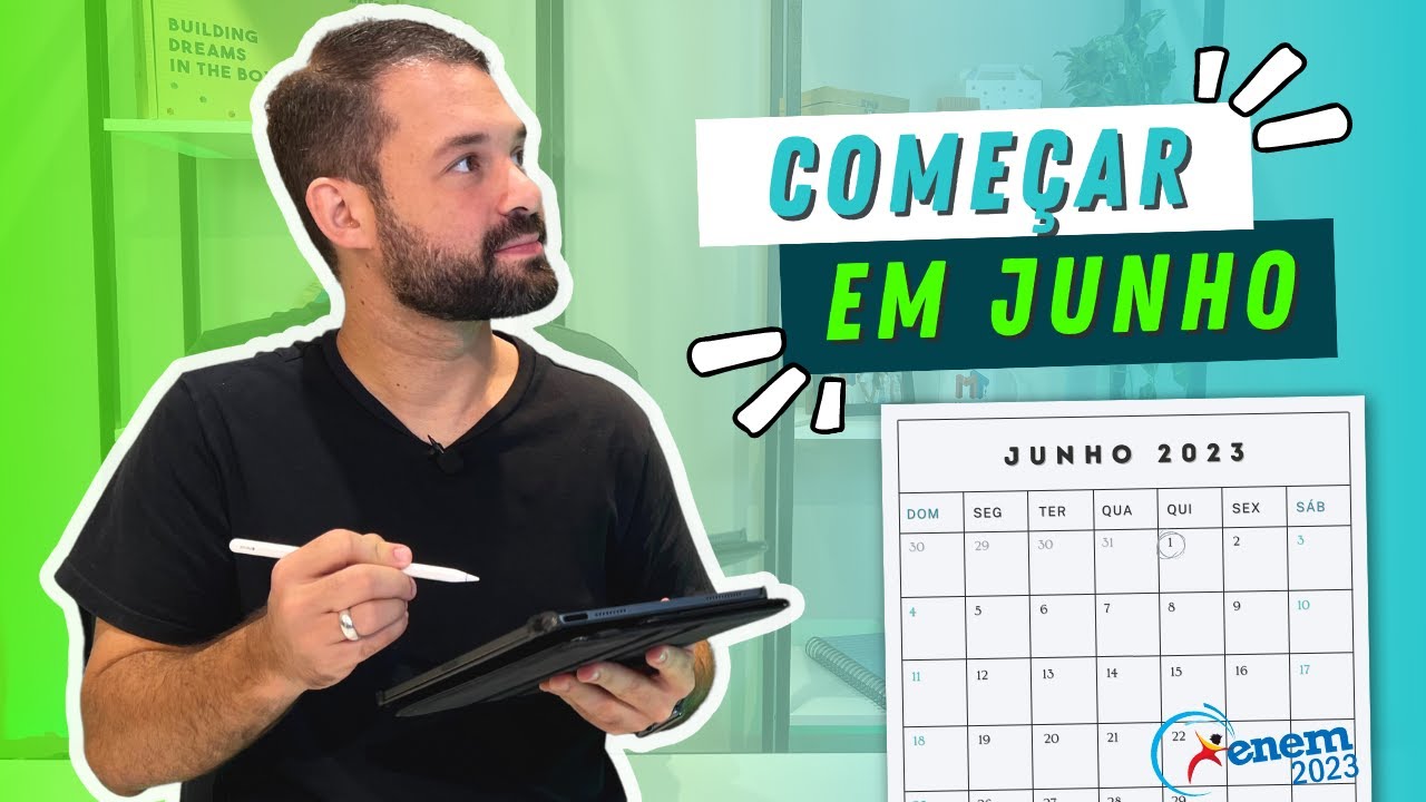 🗓️ Como começar a ESTUDAR AGORA para o ENEM 2023 (Junho/ Julho)