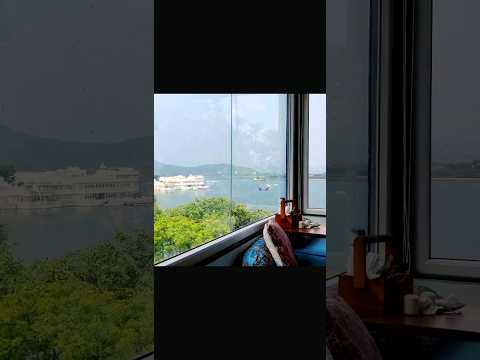 Breakfast with a view:Start the day with stunning view of Udaipur lake #shorts #shortsvideo #short