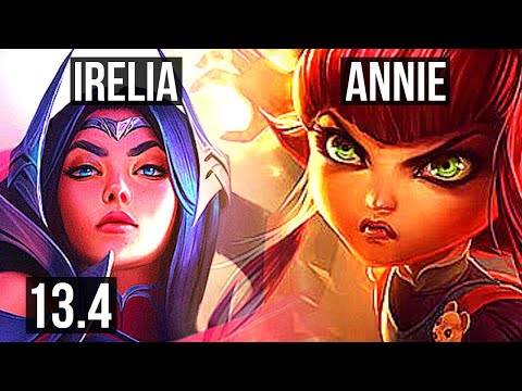 IRELIA vs ANNIE (MID) | 9/2/12, 700+ games, Dominating | KR Master | 13.4