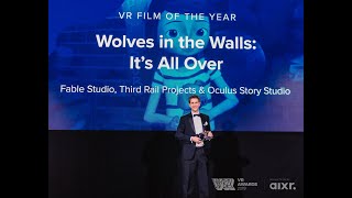 VR Film of the Year - VR Awards Finalists and Winner 2019 - Acceptance Speech