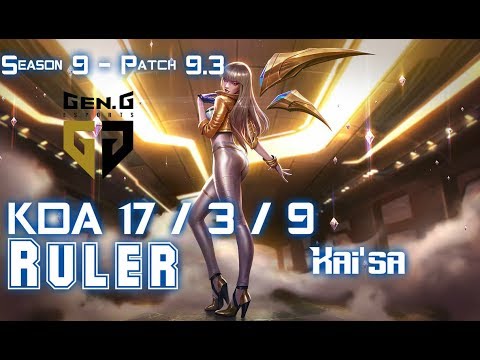 Gen Ruler KAI'SA vs EZREAL ADC - Patch 9.3 KR Ranked