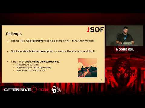 OffensiveCon23 - Moshe Kol - Racing Against the Lock: Exploiting Spinlock UAF in the Android Kernel