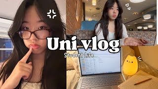 Uni vlog: productive days, study vlog, campus food, student life, Binghamton University