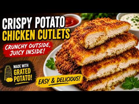 Crispy Potato Chicken Cutlets