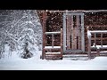 Relax To Snowstorm Sleep Sounds Cozy Log Cabin In The Snow