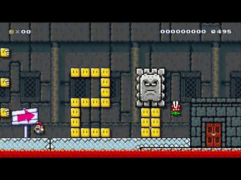 Thwomp II by Pavel - WORLD RECORD! - SUPER MARIO MAKER - NO COMMENTARY 1az
