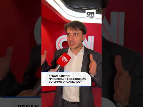 Renan Santos: “Prioridade é destruição do crime organizado”