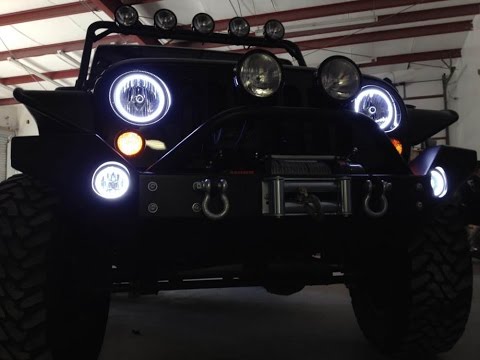 iJDMTOY LED Halo Rings DRL/Fog Lights Wiring Demo