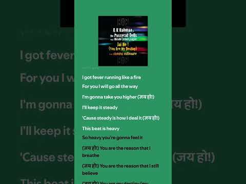 Jai Ho! (You Are My Destiny) - Nicole Scherzinger feat A R Rahmn & the Pussycat Dolls.