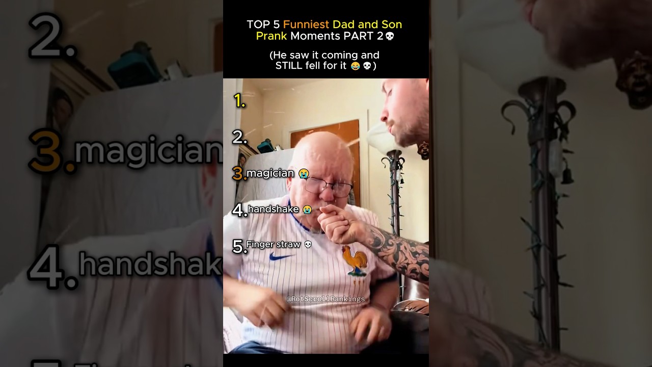 Top 5 Funniest Dad And Son Prank Moments Part 2 😭💀 #funny #memes #pranks