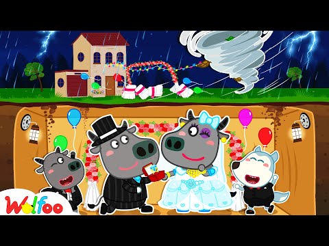 Storm is Coming! Wolfoo Makes Wedding Anniversary for Bufo's Parents Underground????Wolfoo Kids Cartoon