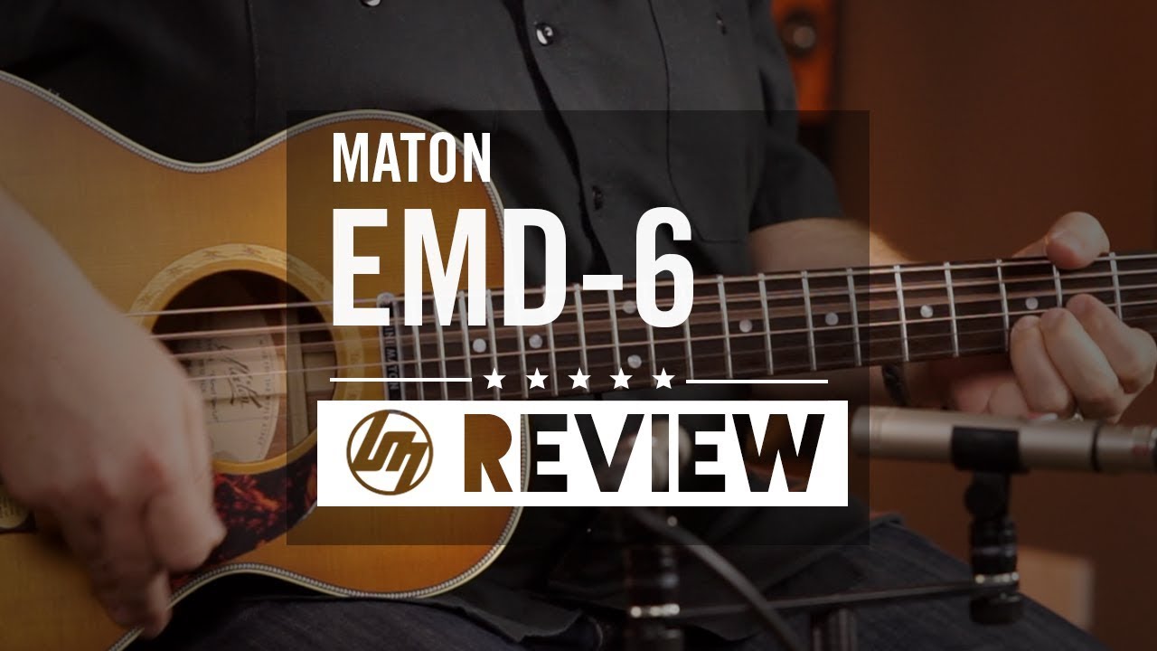 Maton EMD-6 Diesel Acoustic Electric Guitar w/Case - Vintage Amber