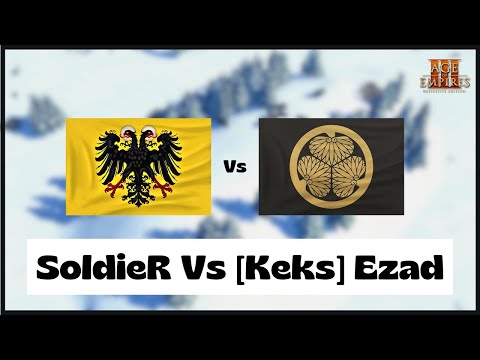 Age of Empires 3- Germany Vs Japan | SoldieR Vs [Keks] Ezad | Aoe3 DE | 1v1 Pro Game | 4K