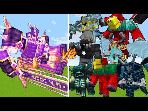 Buffed Ignis and Fully Enchanted VS 7 Strong Bosses / Minecraft Mob Battle