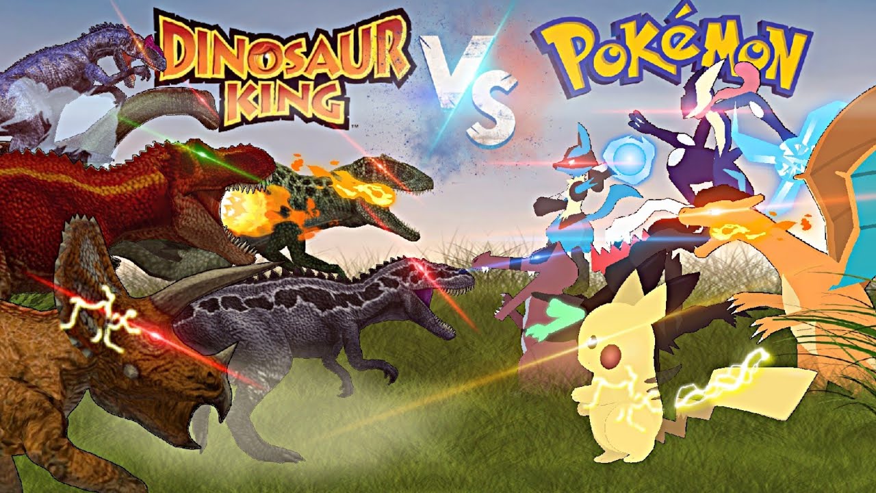 Pokemon vs dinosaur king  stick nodes 