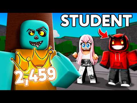 Sneaking into a School Strongest Battlegrounds Tournament...