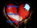 Stevie Wonder- Yesterme, Yesteryou, Yesterday (Lyrics)