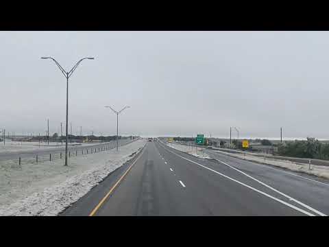 Driving Through Texas Ice Storm
