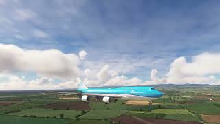 KLM 747 8i LANDING AT EL SALVADOR INTLS MSFS 2020