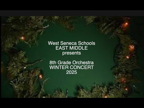 East Middle 8th Grade Orchestra Winter Concert, 2025