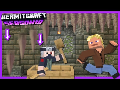 Deadly Dripstone Farm Chase!!! - Hermitcraft S10 #5
