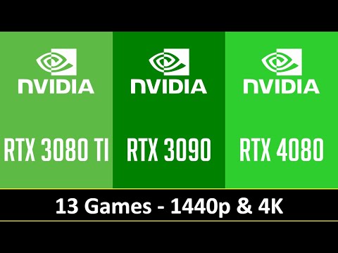 RTX 3080 TI vs RTX 3090 vs RTX 4080 - 13 Games 1440p 4K