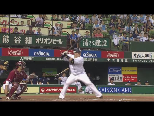 【1回裏】2年連続のシーズン100打点越え!! ライオンズ・山川の2点タイムリー!! 2019/8/23 L-E