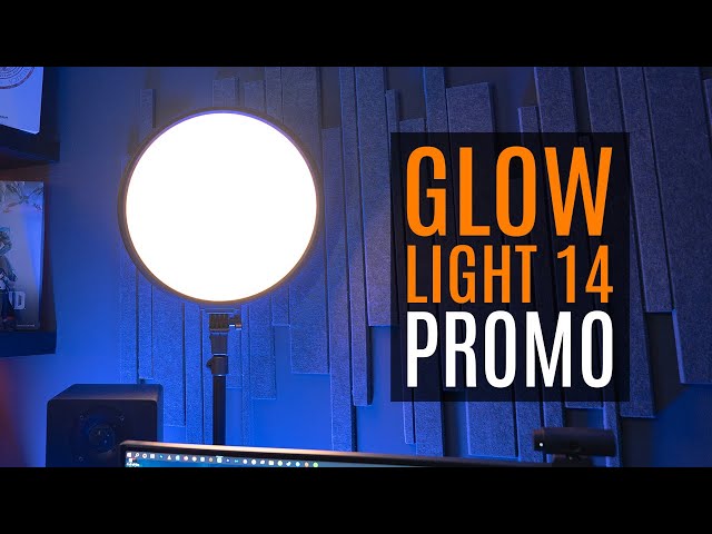 Körlámpa Streamplify Glow Light 14 36cm 36W 2500 Lumen + állvány Fekete