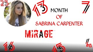 Sabrina Carpenter - Mirage (lyrics video)